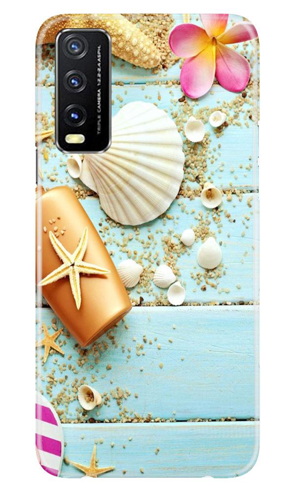 Sea Shells Mobile Back Case for Vivo Y20 (Design - 63) Sea Shells Case for Vivo Y20