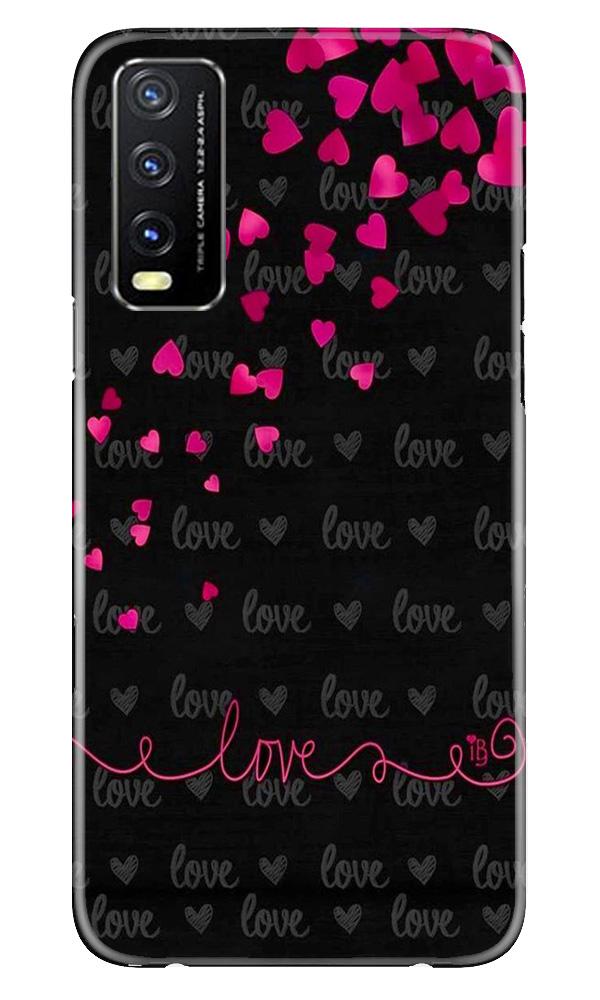 Love in Air Mobile Back Case for Vivo Y20 (Design - 89) Love in Air Case for Vivo Y20