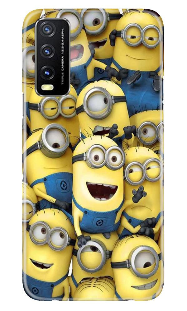 Minions Mobile Back Case for Vivo Y20G (Design - 127) Minions Case for Vivo Y20G (Design - 127)