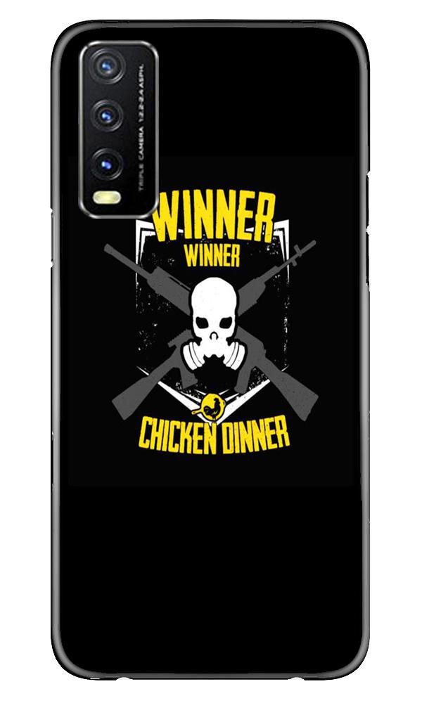 Winner Winner Chicken Dinner Mobile Back Case for Vivo Y20 (Design - 178) Winner Winner Chicken Dinner Case for Vivo Y20 (Design - 178)