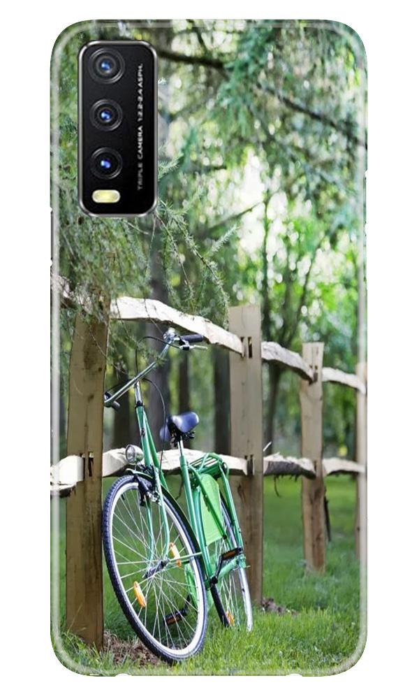 Bicycle Mobile Back Case for Vivo Y20 (Design - 208) Bicycle Case for Vivo Y20 (Design No. 208)