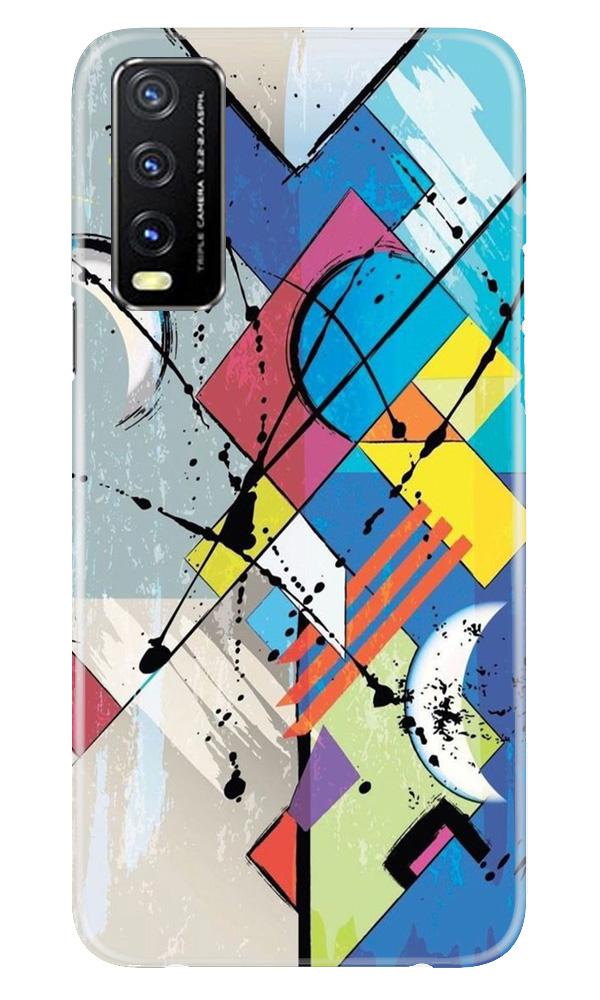 Modern Art Mobile Back Case for Vivo Y20 (Design - 235) Modern Art Case for Vivo Y20 (Design No. 235)