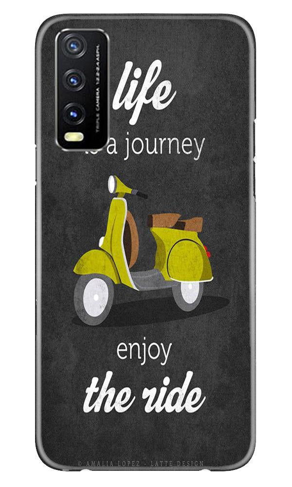 Life is a Journey Mobile Back Case for Vivo Y20 (Design - 261) Life is a Journey Case for Vivo Y20 (Design No. 261)