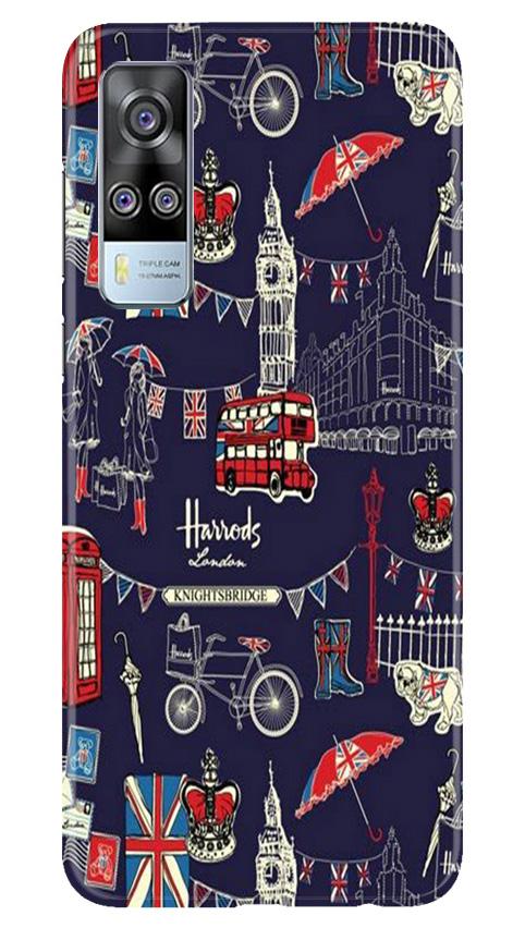 Love London Mobile Back Case for Vivo Y51 (Design - 75) Love London Case for Vivo Y51