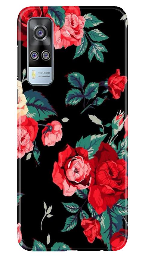 Red Rose2 Mobile Back Case for Vivo Y51 (Design - 81) Red Rose2 Case for Vivo Y51