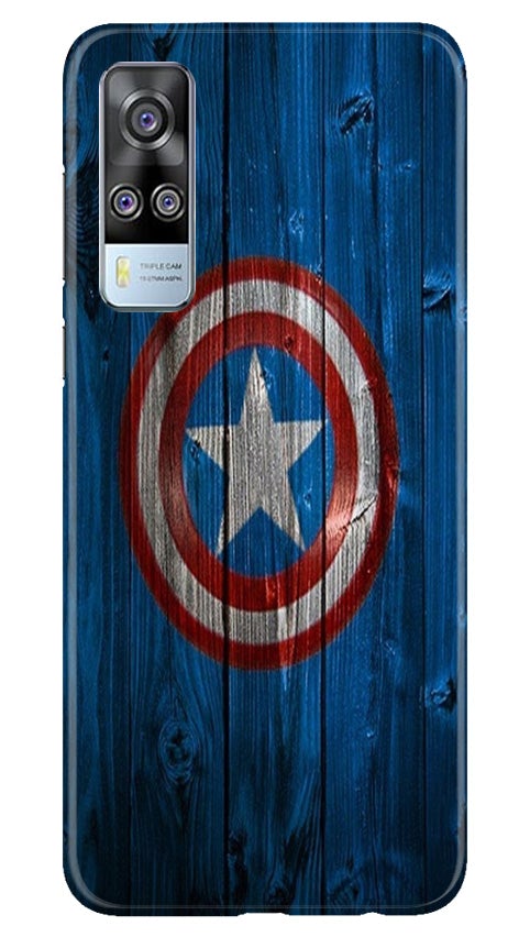 Captain America Superhero Mobile Back Case for Vivo Y53s (Design - 118) Captain America Superhero Case for Vivo Y53s (Design - 118)
