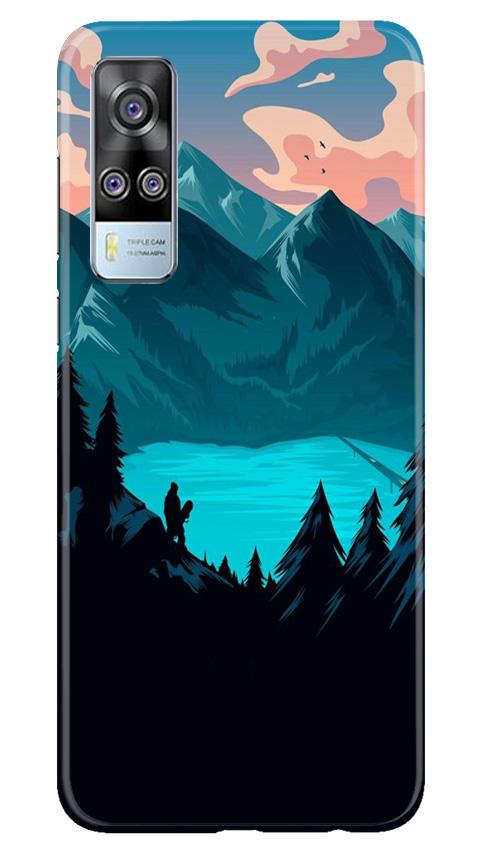 Mountains Mobile Back Case for Vivo Y31 (Design - 186) Mountains Case for Vivo Y31 (Design - 186)
