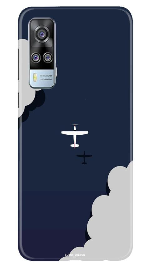 Clouds Plane Mobile Back Case for Vivo Y31 (Design - 196) Clouds Plane Case for Vivo Y31 (Design - 196)