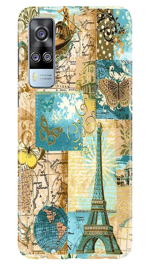 Travel Eiffel Tower Mobile Back Case for Vivo Y53s (Design - 206) Travel Eiffel Tower Case for Vivo Y53s (Design No. 206)
