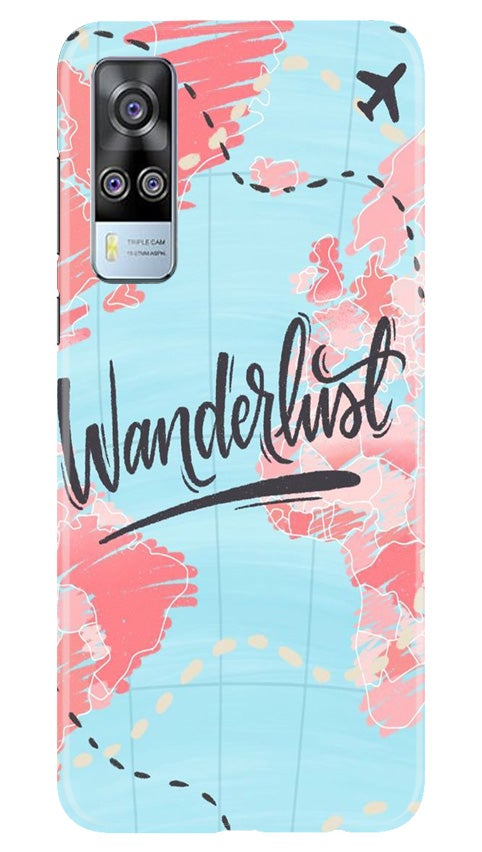 Wonderlust Travel Mobile Back Case for Vivo Y53s (Design - 223) Wonderlust Travel Case for Vivo Y53s (Design No. 223)