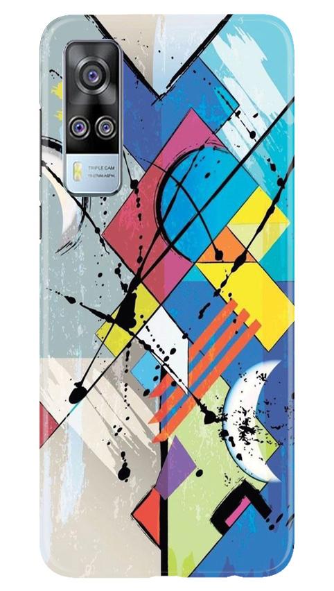 Modern Art Mobile Back Case for Vivo Y51 (Design - 235) Modern Art Case for Vivo Y51 (Design No. 235)