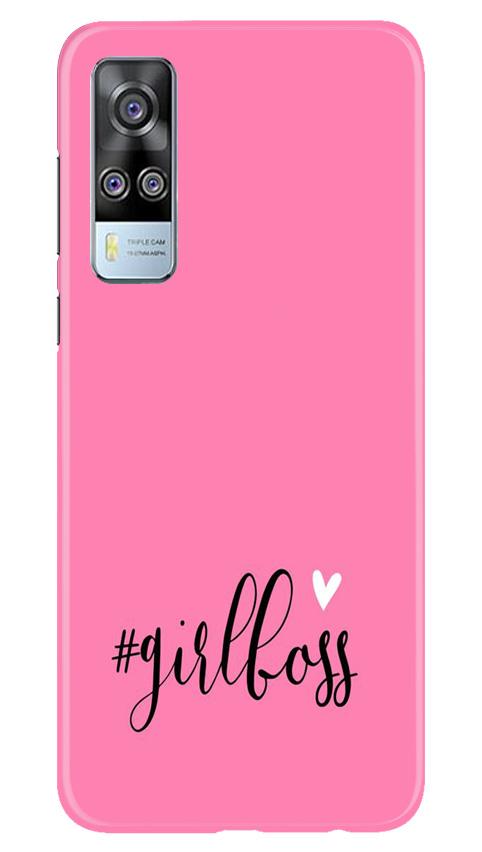 Girl Boss Pink Mobile Back Case for Vivo Y31 (Design - 269) Girl Boss Pink Case for Vivo Y31 (Design No. 269)