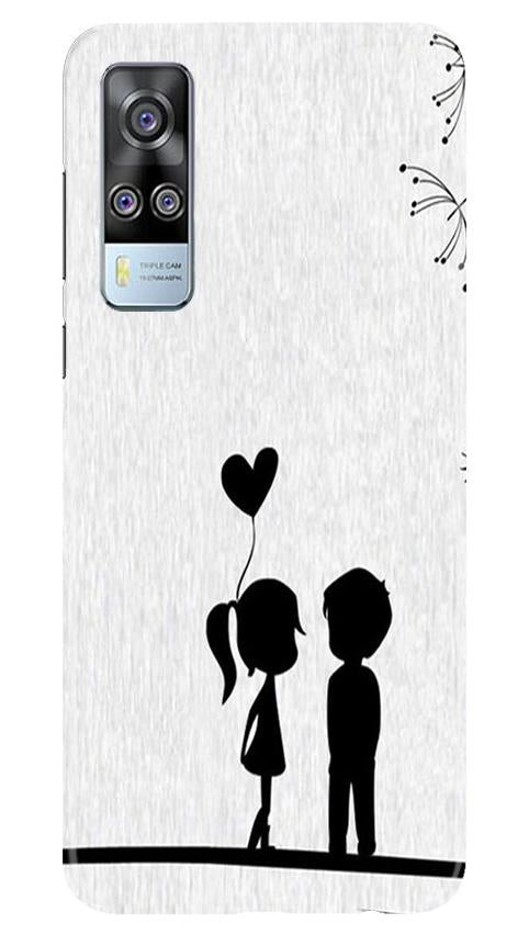 Cute Kid Couple Mobile Back Case for Vivo Y51A (Design - 283) Cute Kid Couple Case for Vivo Y51A (Design No. 283)