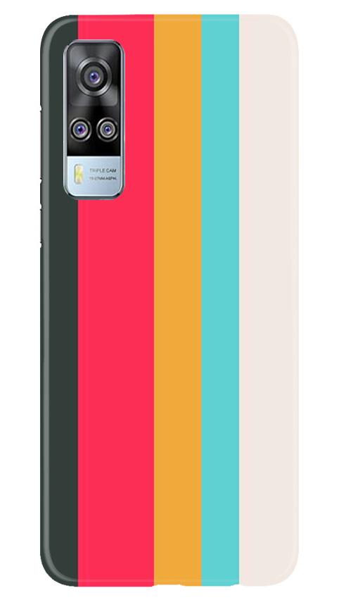 Color Pattern Mobile Back Case for Vivo Y51 (Design 369)