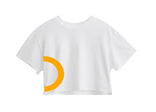 YELLOW CIRCLE CROP TOP YELLOW CIRCLE CROP TOP
