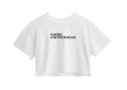 Flirtink Is Better In Books Crop Top Flirtink Is Better In Books Crop Top