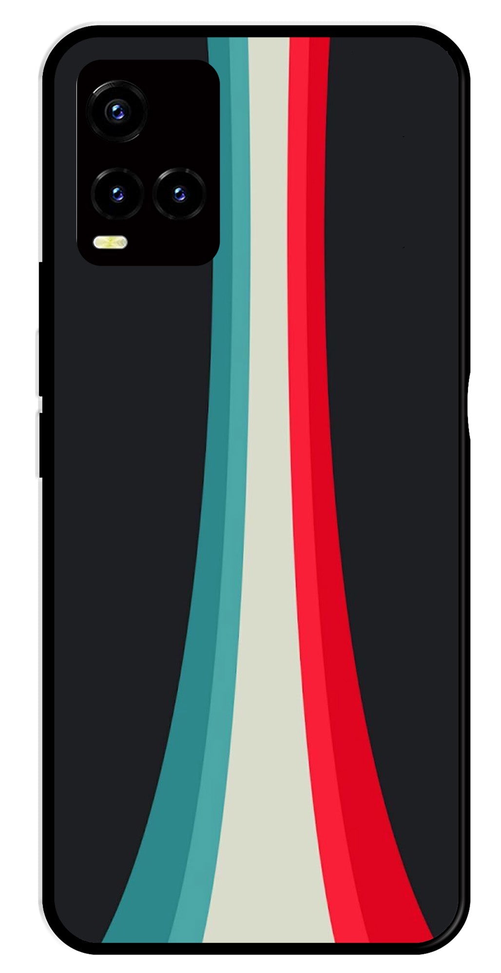 Modern Art Colorful Metal Mobile Case for Vivo Y33s Modern Art Colorful Metal Mobile Case for Vivo Y33s (Design No -48)
