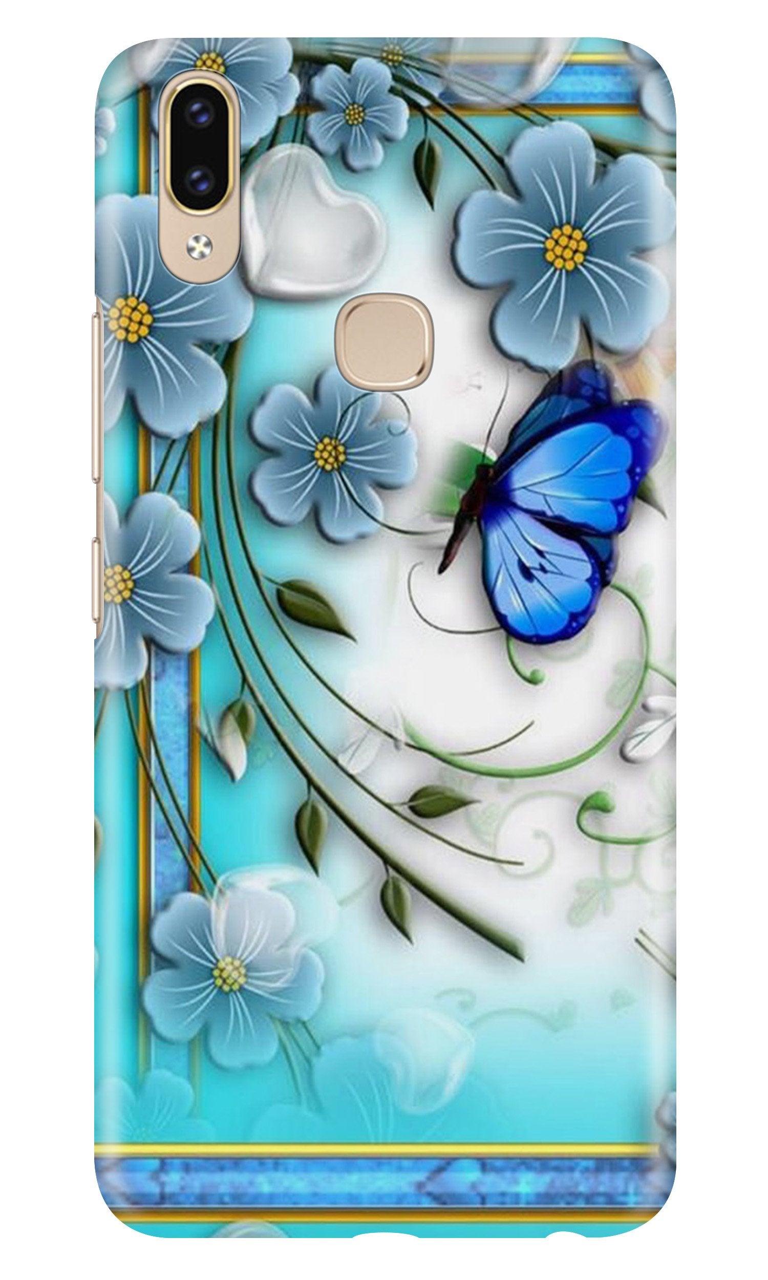 Blue Butterfly Mobile Back Case for Zenfone 5z (Design - 21) Blue Butterfly Case for Zenfone 5z