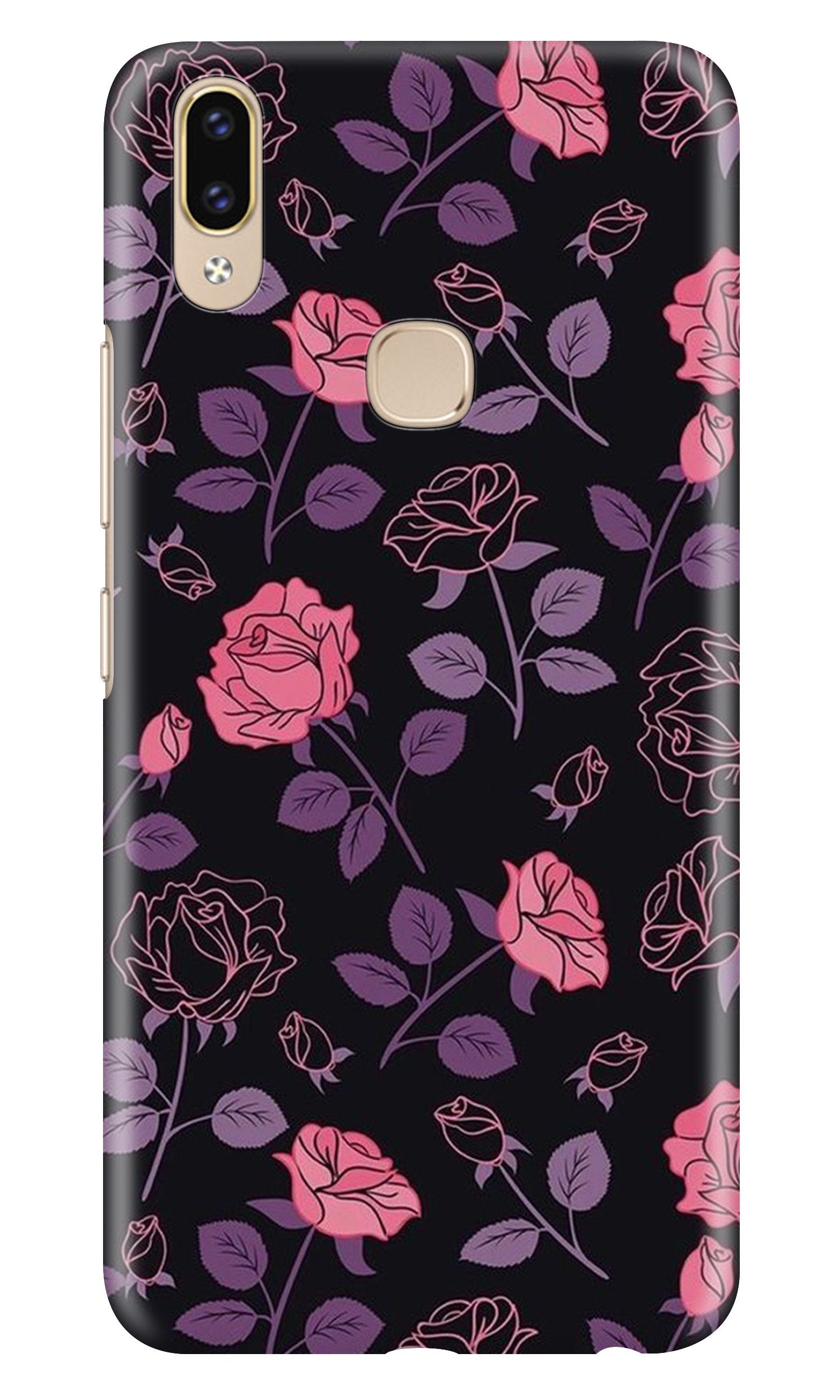 Rose Black Background Mobile Back Case for Zenfone 5z (Design - 27) Rose Black Background Case for Zenfone 5z
