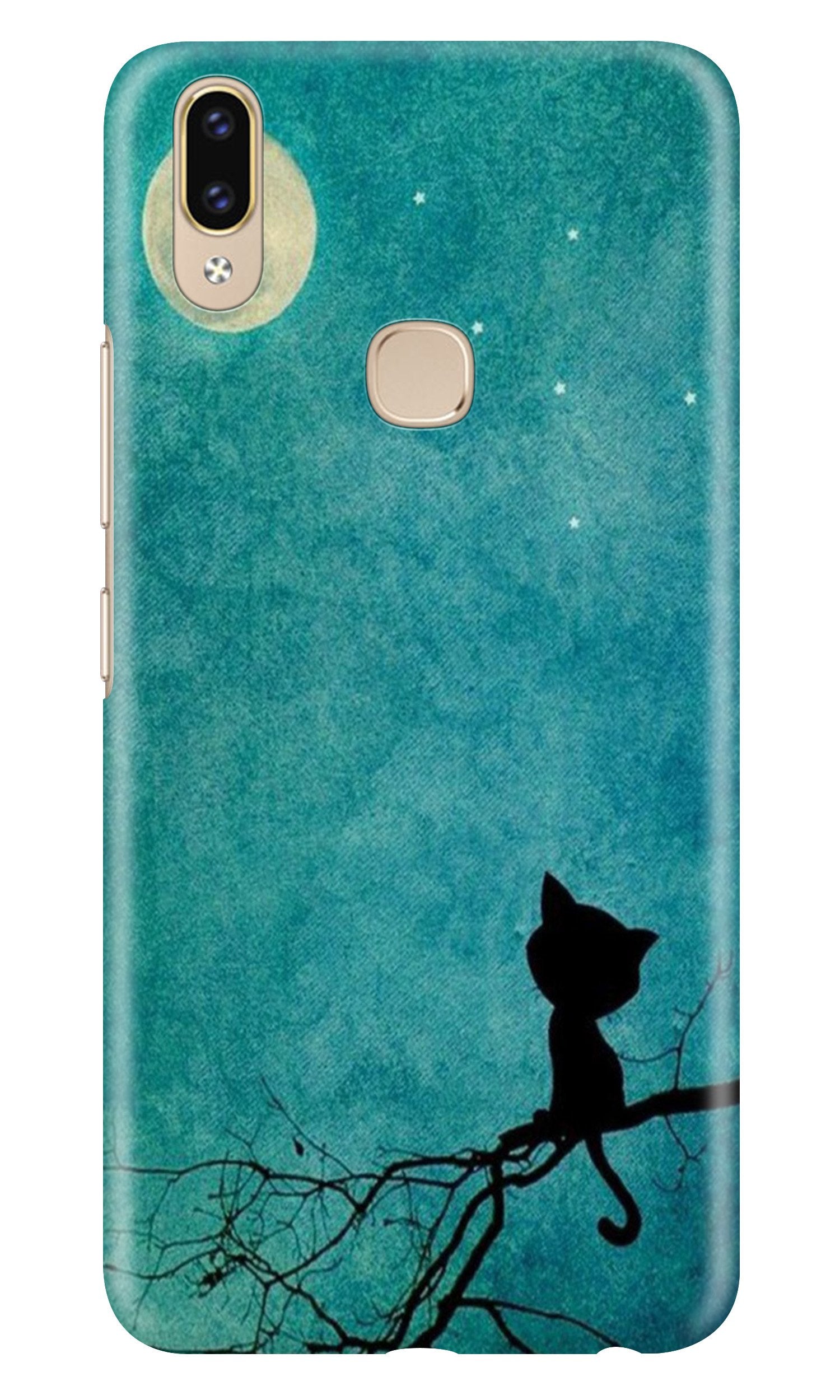 Moon cat Mobile Back Case for Zenfone 5z (Design - 70) Moon cat Case for Zenfone 5z