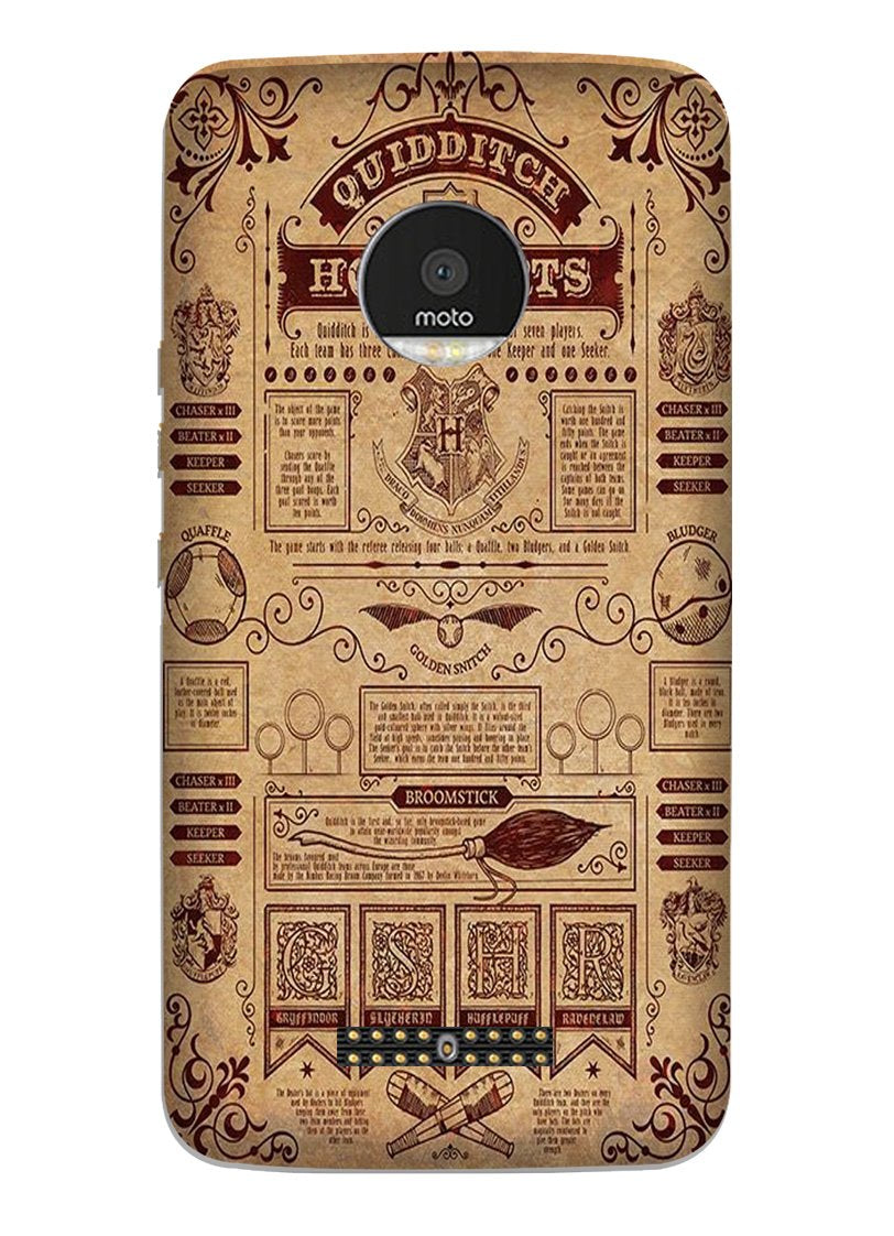 Hogwarts Mobile Back Case for Moto Z2 Play (Design - 304) Hogwarts Mobile Back Case for Moto Z2 Play (Design - 304)