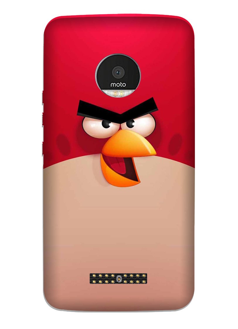 Angry Bird Red Mobile Back Case for Moto Z Play (Design - 325) Angry Bird Red Mobile Back Case for Moto Z Play (Design - 325)