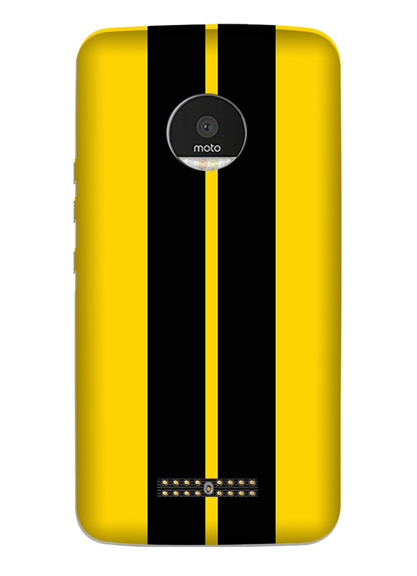 Black Yellow Pattern Mobile Back Case for Moto Z2 Play (Design - 377) Black Yellow Pattern Mobile Back Case for Moto Z2 Play (Design - 377)