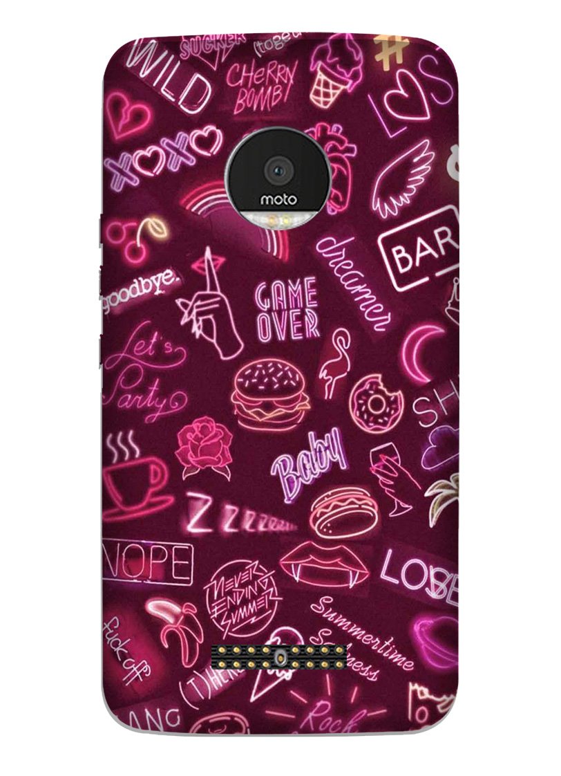 Party Theme Mobile Back Case for Moto Z2 Play (Design - 392) Party Theme Mobile Back Case for Moto Z2 Play (Design - 392)