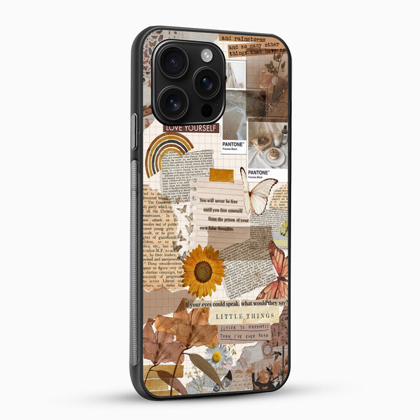 Vintage Aesthetic Collage Quote Mobile Cover