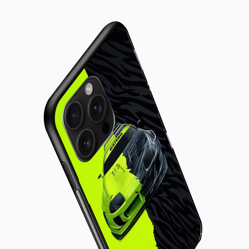 Neon Racing Car Edition Premium Back Cover