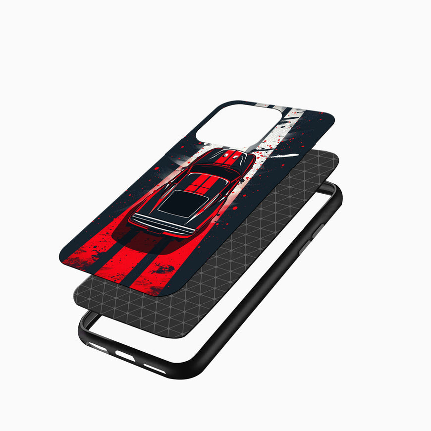 Racing Stripes Classic Car Printed iphone cover