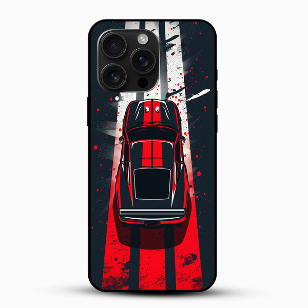 Racing Stripes Classic Car Printed Phone Case