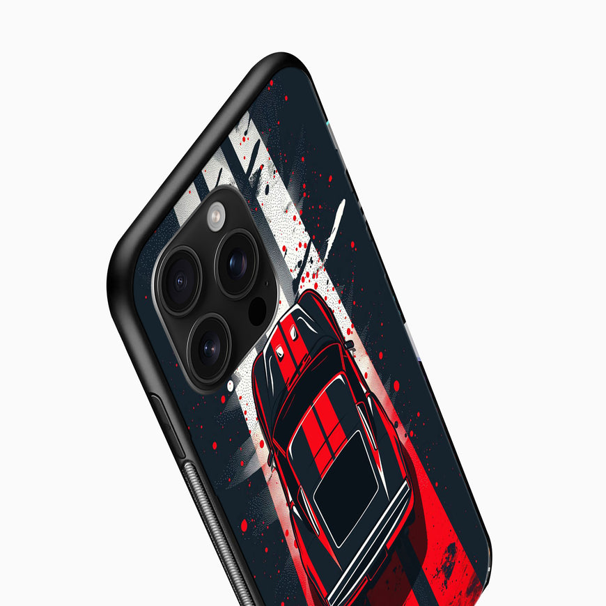 Racing Stripes Classic Car Printed back cover