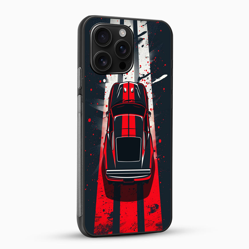 Racing Stripes Classic Car Printed mobile cover