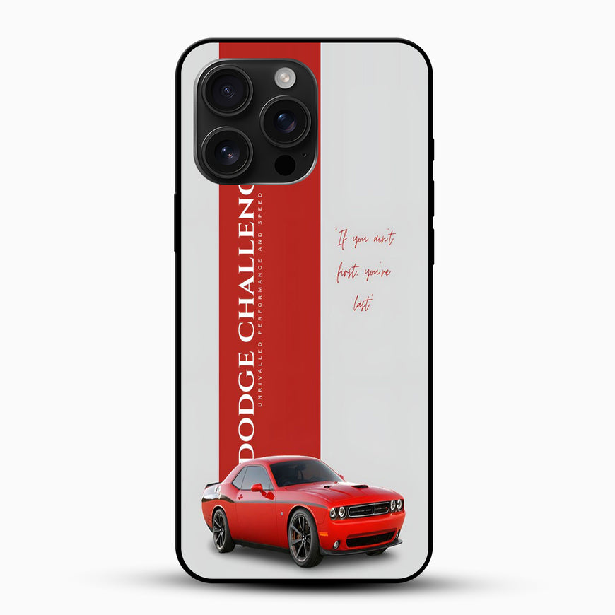 Dodge Challenger Red Muscle Car Phone Case