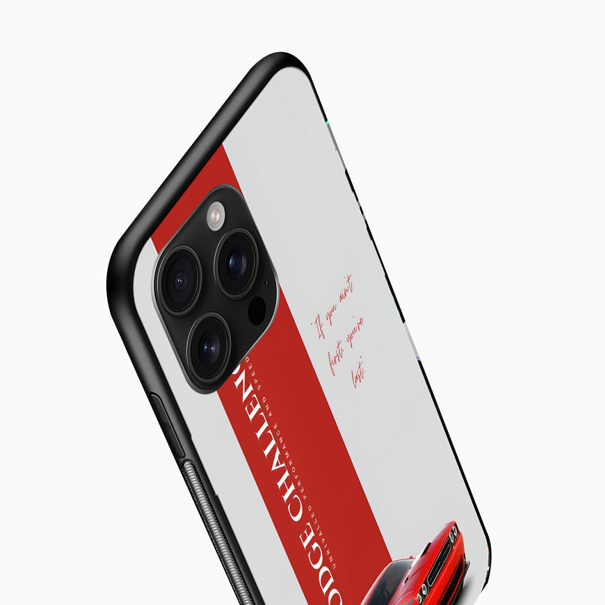 Dodge Challenger Red Muscle Car back cover