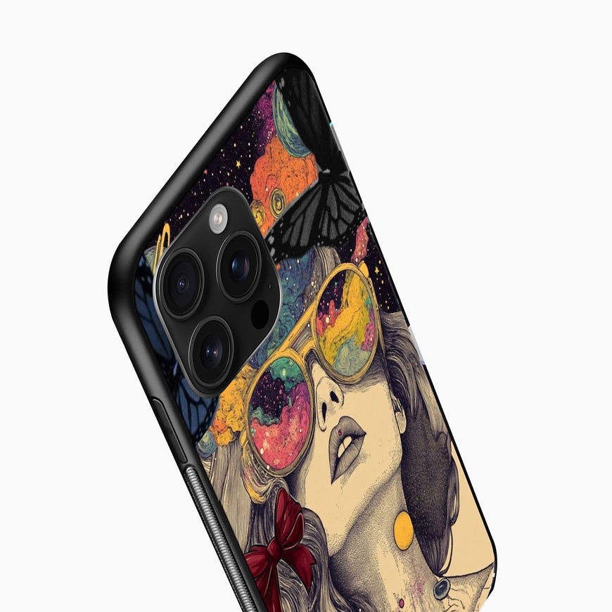 Psychedelic Galaxy Girl Artistic back cover