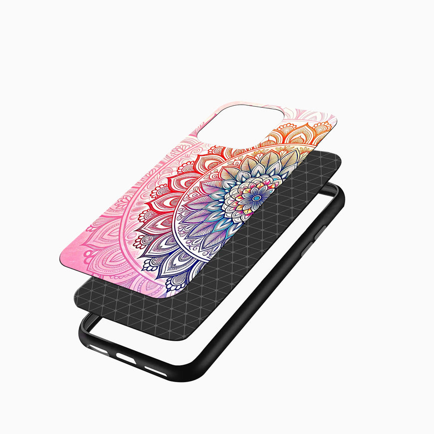 Boho Rainbow Mandala Art Premium Mobile Case