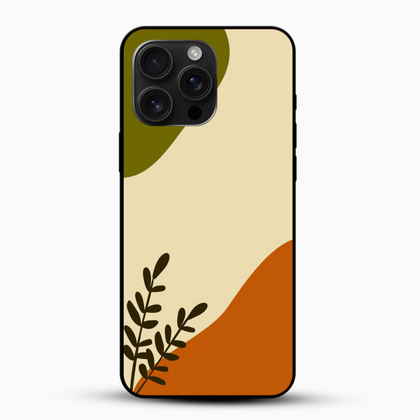 Abstract Botanical Earth-Tone Mobile Case