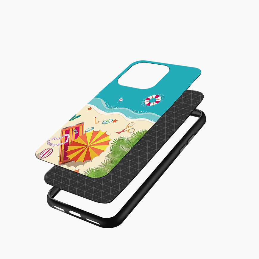 Tropical Beach Vibes Printed iPhone cover