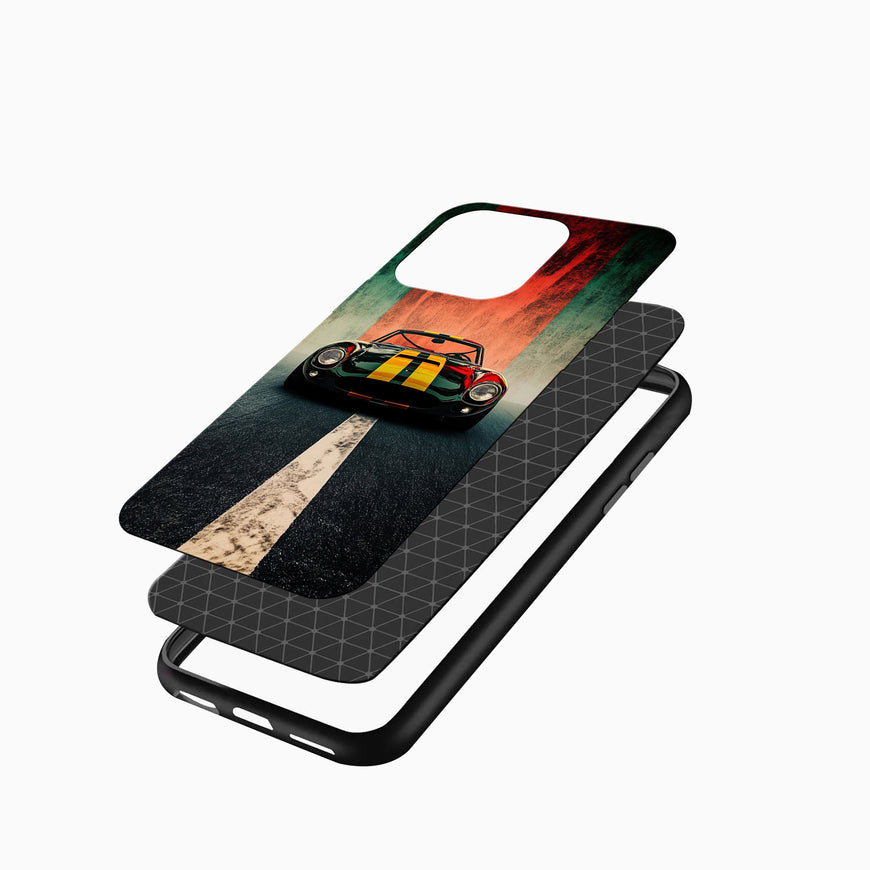 Retro Racing Car Street Style iPhone cover