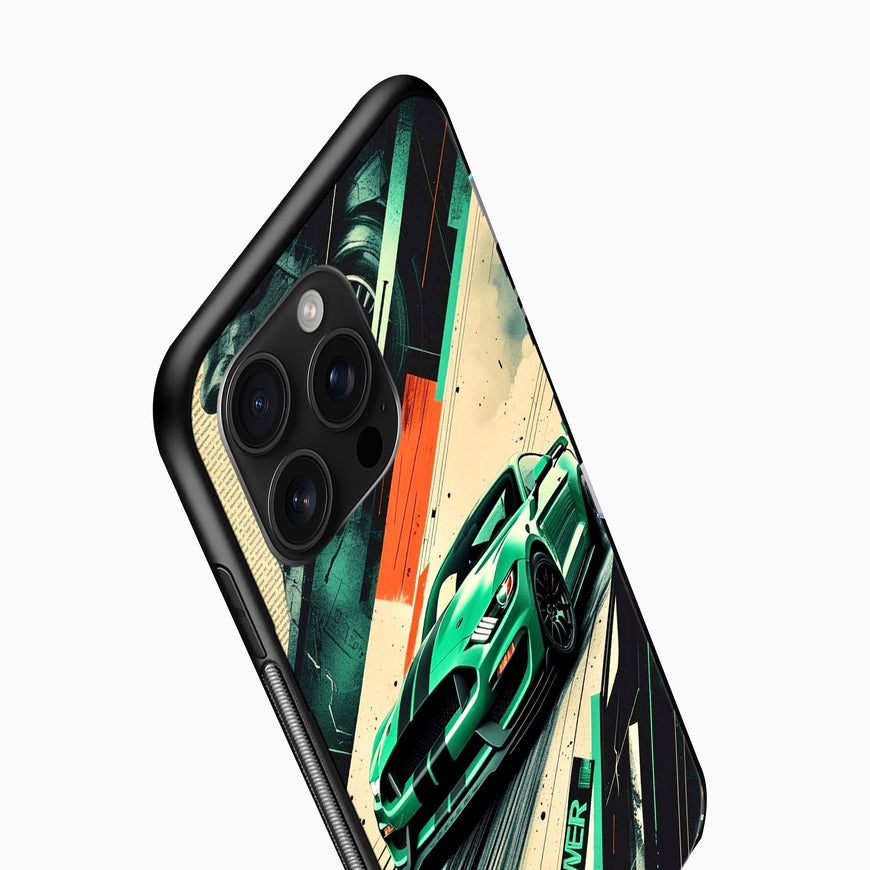 Green Racer Power Drift mobile cover