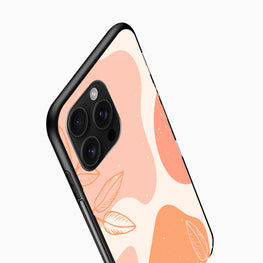 Peach Leaf Art mobile cover