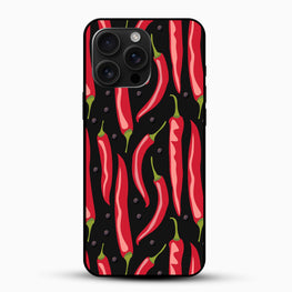 Spicy Red Chili Pepper Glass Phone Case