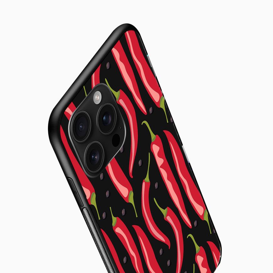 Spicy Red Chili Pepper Glass mobile cover