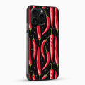 Spicy Red Chili Pepper Glass Phone Case