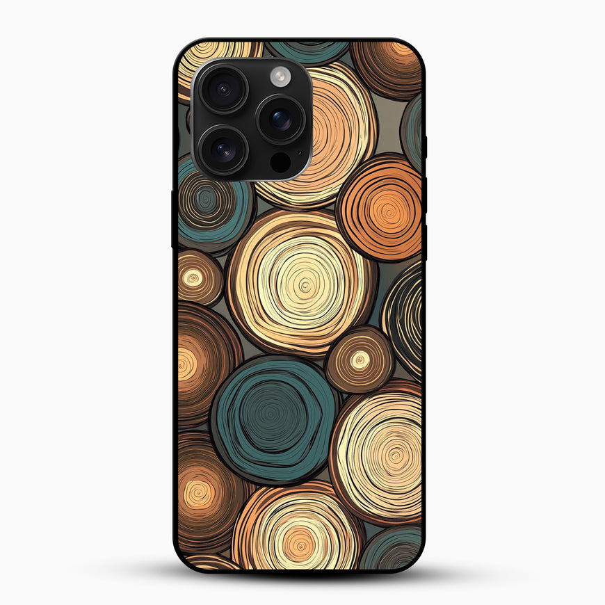 Rustic Wood Rings Phone Case