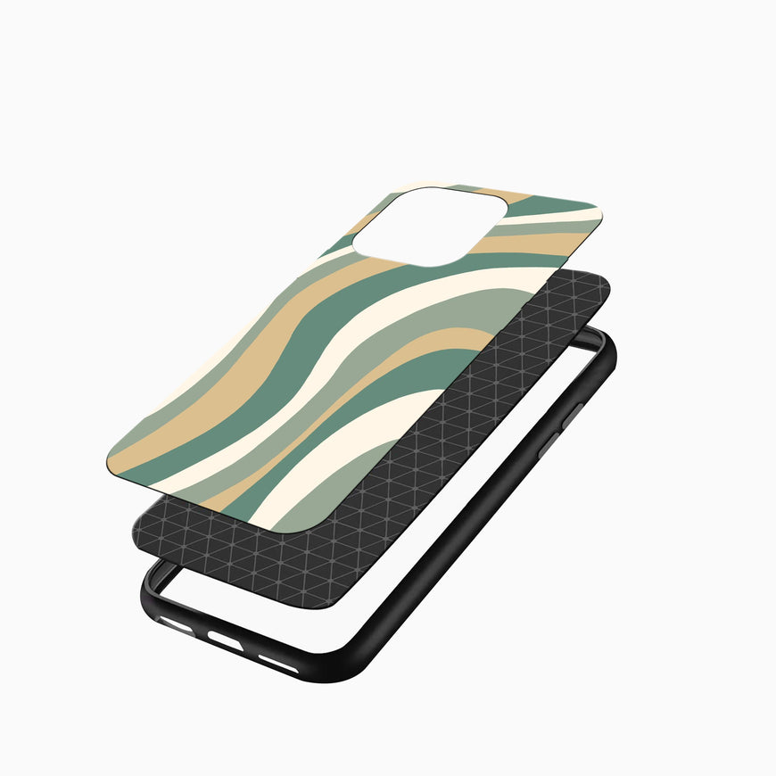 Earth Tone Wavy  iPhone cover