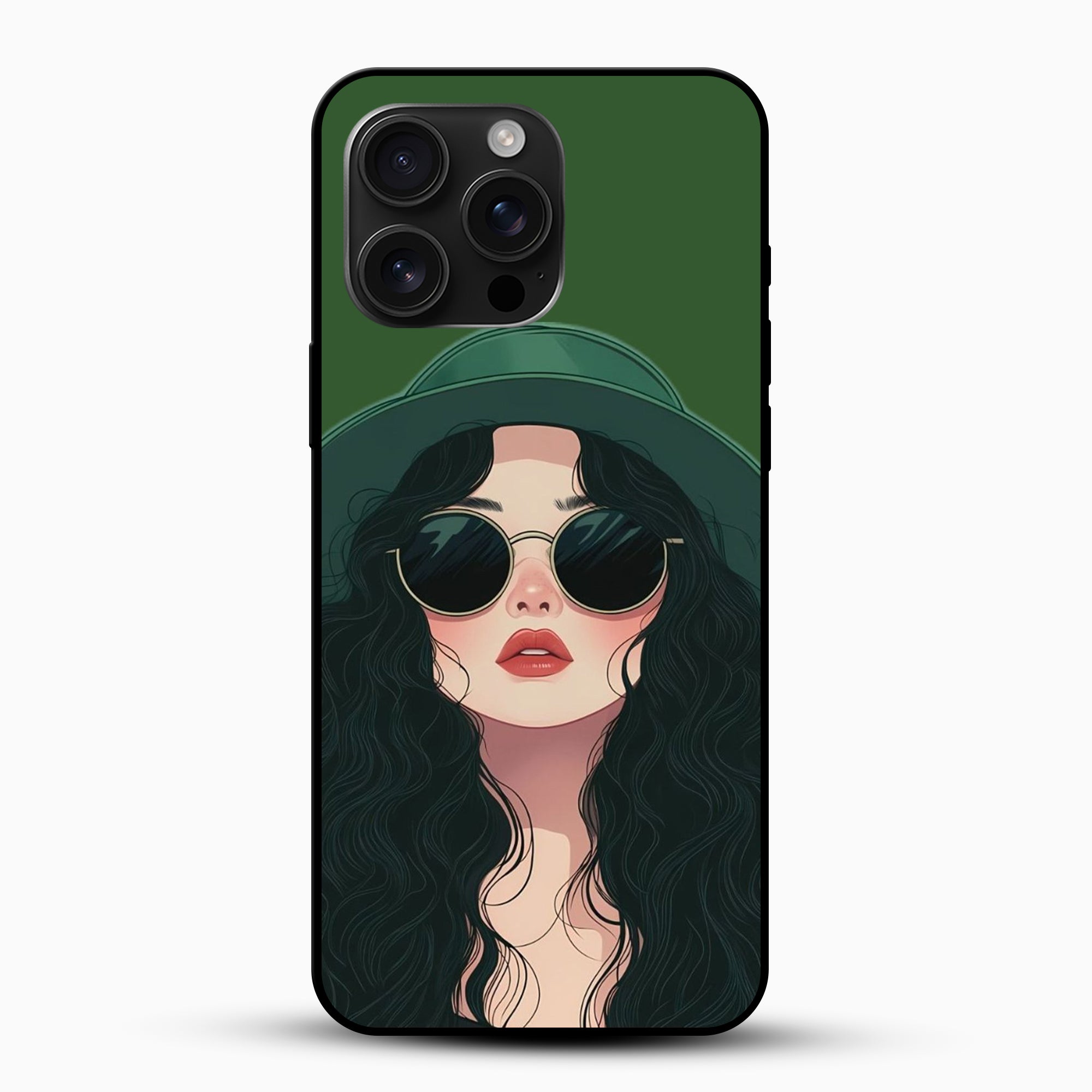 Trendy Girl Illustration Phone Case