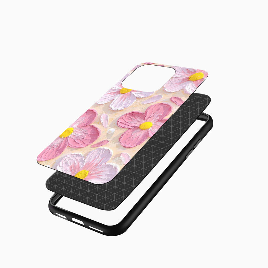 Pink Floral Art Pink Floral Art iPhone cover